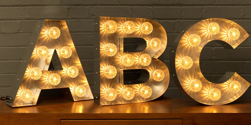 bbq light up letters